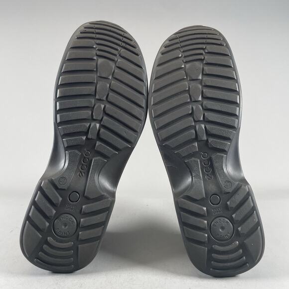 ECCO Fusion Men’s EU 47 US 13 Brown Leather Lace Up Casual Shoes Loafers EUC - Picture 4 of 9